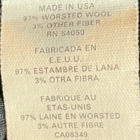 RALPH LAUREN VTG MILITARY JACKET NAVY DOUBLE BREASTED SZ 14- WORSTED WOOL- USA - Picture 5 of 9